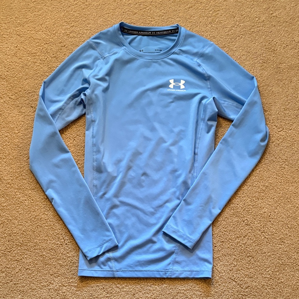 Under Armour Light Blue compression HeatGear Top
